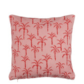 Kussen palmboom l.roze - l45xb45xh10cm