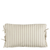 Kussen streep donker bruin - l55xb35xh10cm