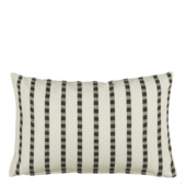 Kussen streep antraciet - l55xb35xh10cm