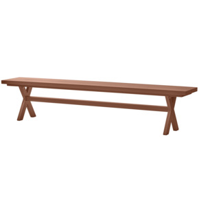 WOOOD picknickbank Delta 220 cm terracotta aluminium