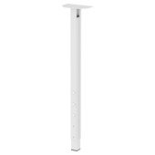 Duraline meubelpoot verstelbaar vierkant wit staal 3x3x63x90 cm