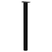 Duraline meubelpoot rond zwart staal Ø6x110 cm