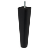 Duraline meubelpoot vierkant/rond zwart 18 cm