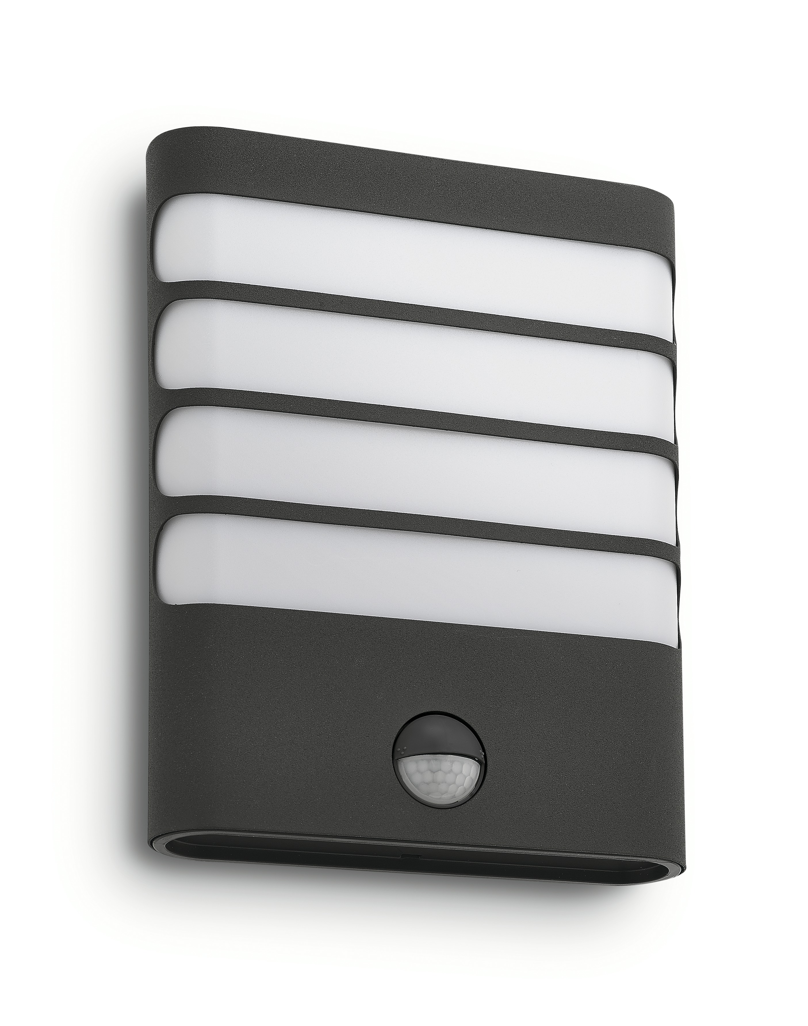 Philips Wandlamp Raccoon Antraciet Met Bewegingssensor philips kopen in de aanbieding