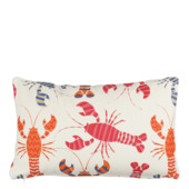 Kussen kreeft off white - l55xb35xh10cm