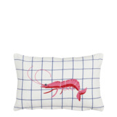 Kussen kreeft wit - l35xb25xh10cm