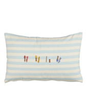 Kussen slippers l.blauw - l55xb35xh10cm