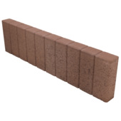 Stonewish palissade quadroband 8 x 25 x 100 cm beton bruin