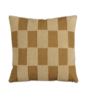 Kussen streep licht bruin - l45xb45xh10cm