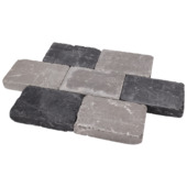 Stonewish klinker getrommeld Smook 20 x 30 x 6 cm grijs/antraciet