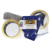 KARWEI verpakkingstape transparant 48 mm x 50 m (2 rollen) met dispenser