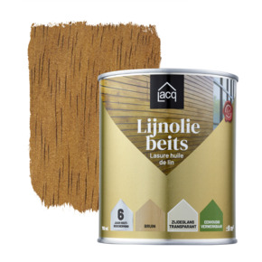 Lacq Lijnolie beits transparant bruin 750 ml