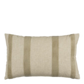 Kussen streep taupe - l55xb35xh10cm