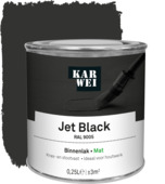 KARWEI binnenlak mat RAL 9005 jet black 250 ml 