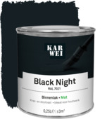 KARWEI binnenlak mat RAL 7021 black night 250 ml 