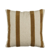 Kussen streep licht bruin - l45xb45xh10cm