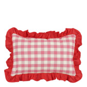 Kussen ruit roze - l55xb35xh10cm