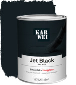 KARWEI binnenlak hoogglans RAL 9005 jet black 750 ml 