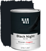 KARWEI binnenlak hoogglans RAL 7021 black night 750 ml 