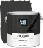 KARWEI binnenlak mat RAL 9005 jet black 2,5 liter 