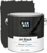 KARWEI binnenlak zijdeglans RAL 9005 Jet black 2,5 liter 