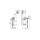 Grohe filter met filterhouder voor Grohe Red en Blue