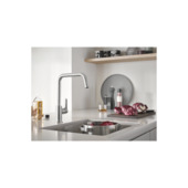 Grohe keukenkraan Start hoge U-uitloop QuickFix supersteel (RVS look)