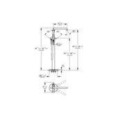 Grohe Colours Vrijstaande Badkraan Essence New Koper met Handdouche