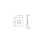 Grohe Bedieningsplaat Start Zwart mat voor Solido