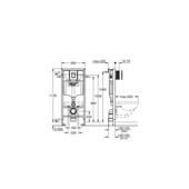 Grohe inbouwreservoir Solido 3 in 1 113 cm x 50 cm x 23 cm zwart