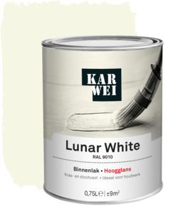 KARWEI binnenlak hoogglans RAL 9010 lunar white 750 ml 