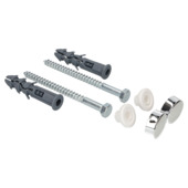 Sanivesk Potschroeven Chroom 2 stuks