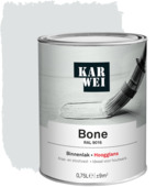 KARWEI binnenlak hoogglans RAL 9016 bone 750 ml 