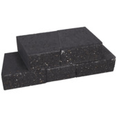 Stonewish muurblok antraciet getrommeld