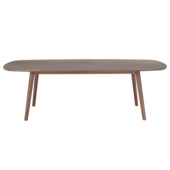 KARWEI eettafel Bjorn Deens walnoot hout 240 x 110 cm