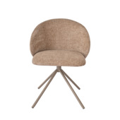 KARWEI eetkamerstoel Noa Swiffle taupe stof draaibaar