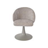 KARWEI eetkamerstoel Sophie beige stof draaibaar