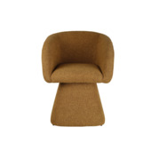 Eetkamerstoel Theo-Bert Pot oker stof draaibaar