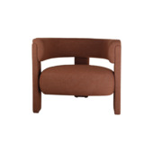 Fauteuil Theo-Bert Pot terracotta stof