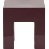 KARWEI bijzettafel Olivier burgundy glas ø 33 cm