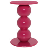 Bijzettafel Theo-Bert Pot roze hout ø 33 cm