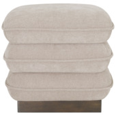 KARWEI poef Eleodie crème stof