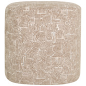 KARWEI poef Noé beige stof