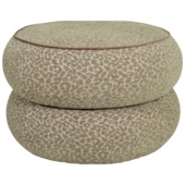 KARWEI poef Jade beige stof ø 65 cm