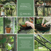 Royal Well Kate I kweekkas full option aluminium groengrijs 3,67 m²