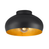 Eglo plafondlamp Mogano Ø28 cm zwart-goud