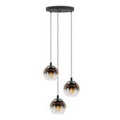 Eglo hanglamp Ariscani zwart 3-lichts rond
