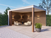 Lattenwand voor buiten grenen Decowall 300x14cm, 4 stuks per pak