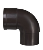 Martens PVC bocht 90° bruin mof/verjongd 60 mm