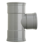 Martens PVC T-stuk 90° 3x manchet 125x110 mm